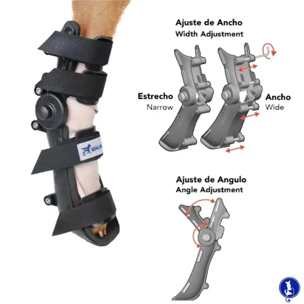 Férula ajustable para Perros