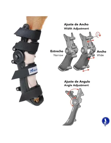 Férula ajustable para Perros