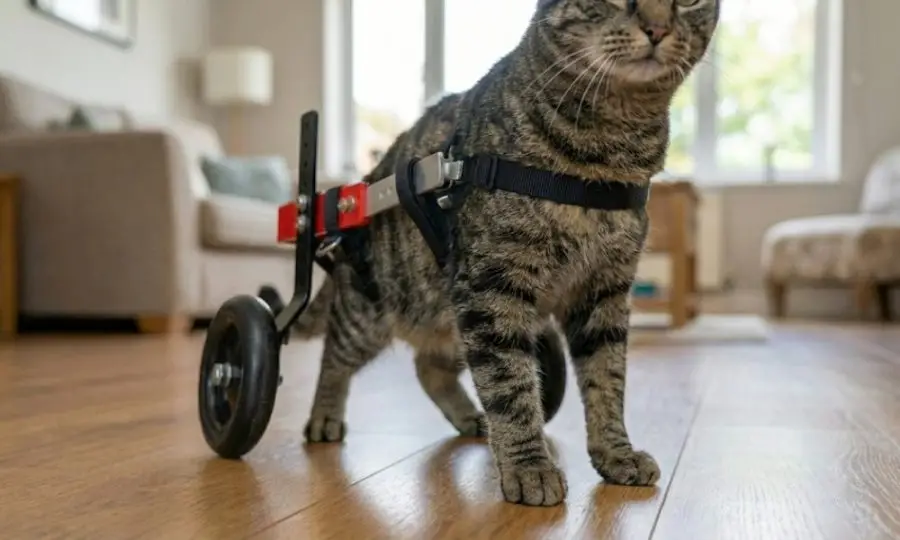 Gatos sobre ruedas: Cómo devolver la independencia a un felino con parálisis 2 Novecan - Ortopedia y Accesorios para Mascotas 2026 silla de ruedas para gatos